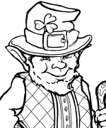 Leprechaun Coloring Page